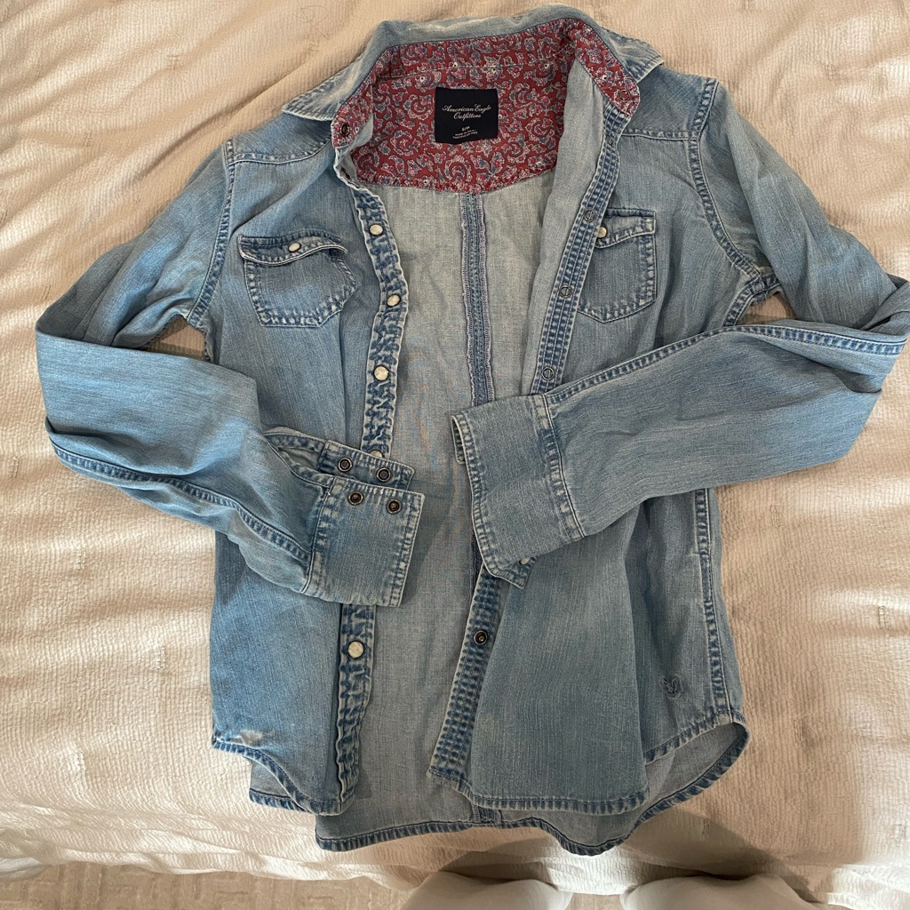 Denim Button Down Jacket